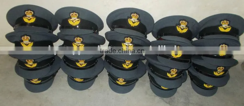 US Navy Admiral Officer Khaki Peaked Cap. custom peak caps