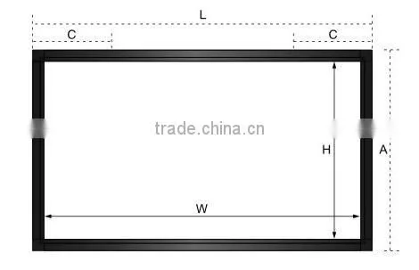 fixed frame screen
