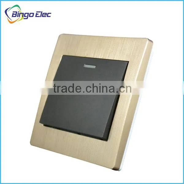 new design brushed golden electrical main switch