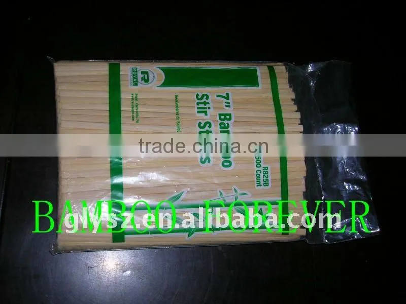 Bamboo coffee stirrer