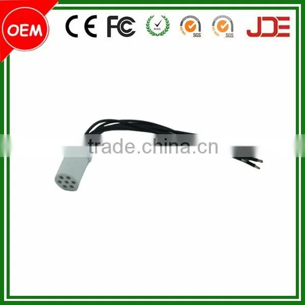 7 pin female DIN cable connector aviation plug wire harness