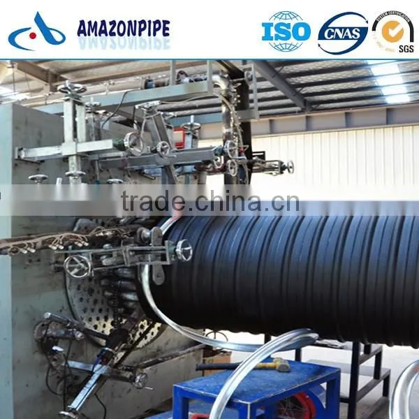 Hot-sale DN1200 PE Steel belt reinforced corrugated hdpe pipes