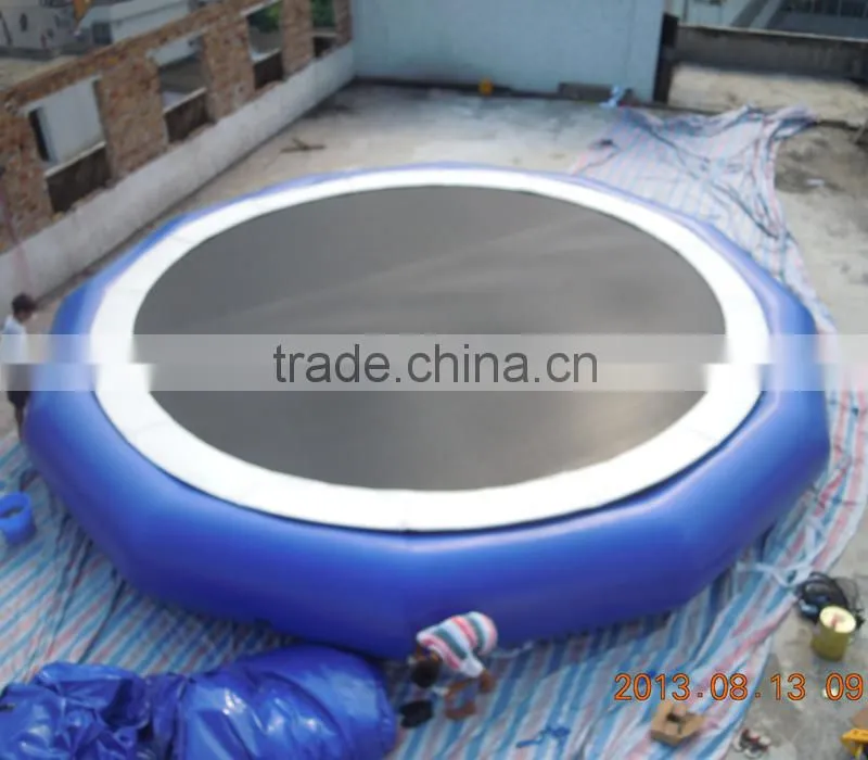 0.9mm PVC Tarpaulin Inflatable Aqua Trampoline 19ft Water trampoline sale in China