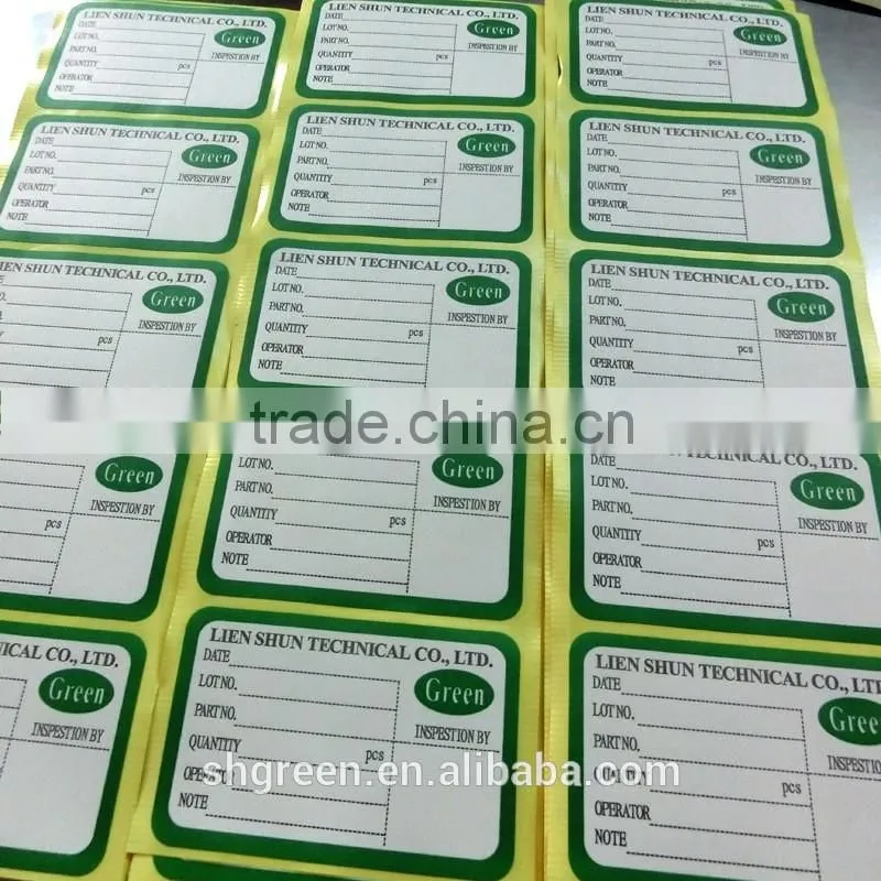 Waterproof gum paper sticker for coffee