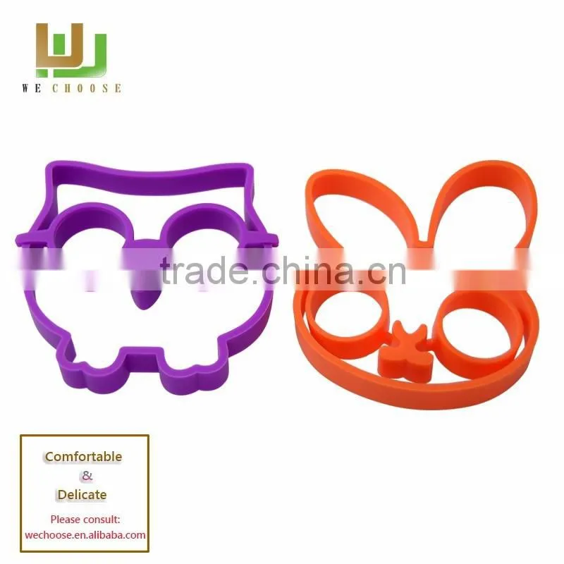 High Quality cute shape silicone fried egg ring pancake rings egg tart mold