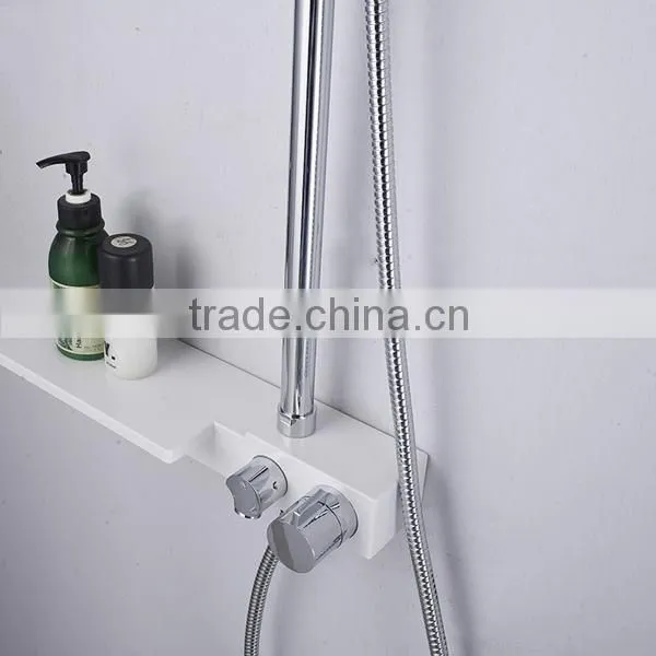 contemporary brass shower set, china sanitary ware shower set, hard tube brass shower set
