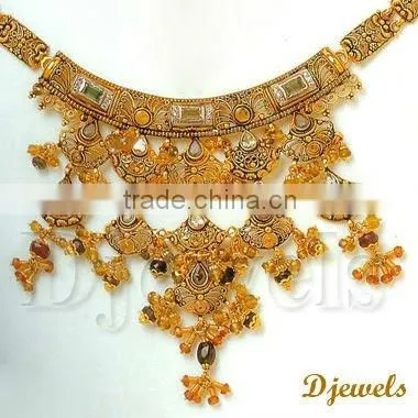 22 K Gold Bridal Necklace Sets, Kundan Necklace Sets, Kundan Jewellery