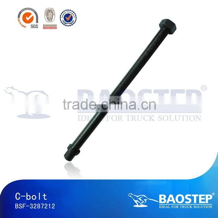 Class 10.9 leaf spring center half thread hex bolt and nut