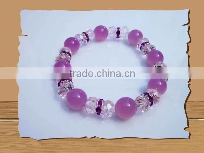 Hot !! Nes uv bead and glow bead bracelet purple colour