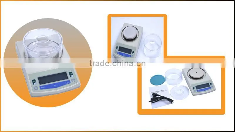0.01g 500g load cell LCD display gold precision digital scale with windshled