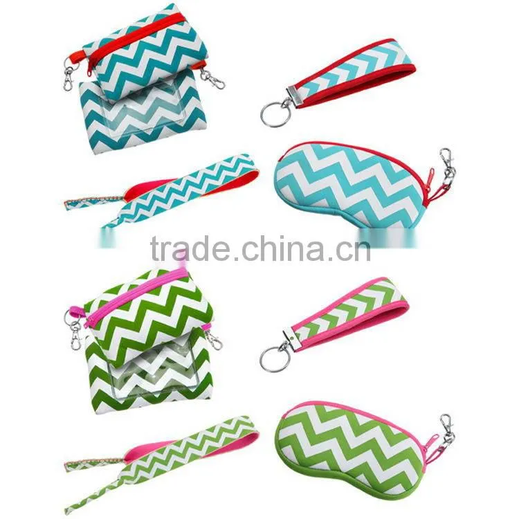 Fashion hot sell double layer ipper pencil pouches