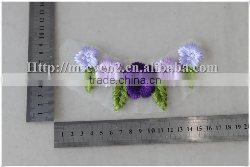 Excellent quality new products beautiful cord Crochet flower appliques collar