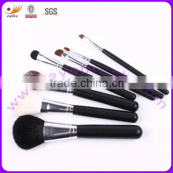 EYA 7pcs black goat hair cosmetic brush