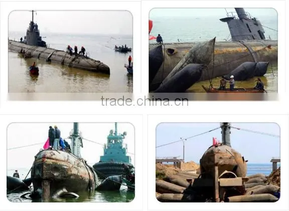 ISO 9001 Certificate Marine Rubber Inflatable Launching Ship Airbag