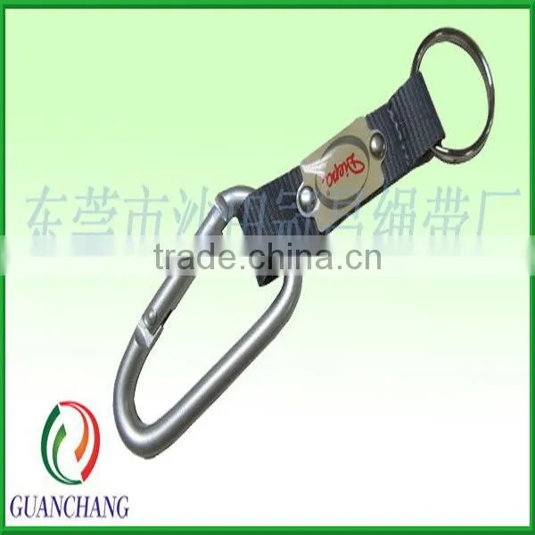 New hot products on the market woven embroidered lanyard with carabiner,promotional gift items