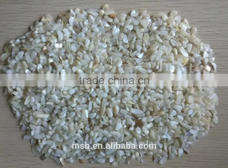 Cheap crushed mother of pearl shell for flooring tiles decoration
