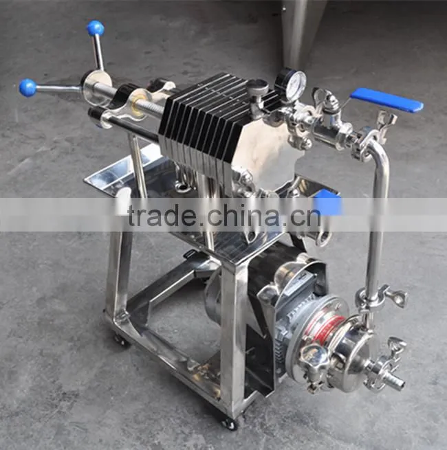 popular sanitary stainless steel plate and frame filter press