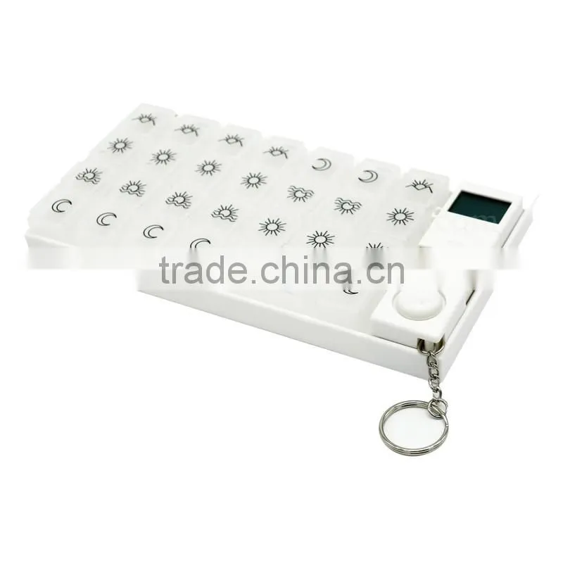Plastic Organizer 7 Day Electronic Pill Box With Alarm