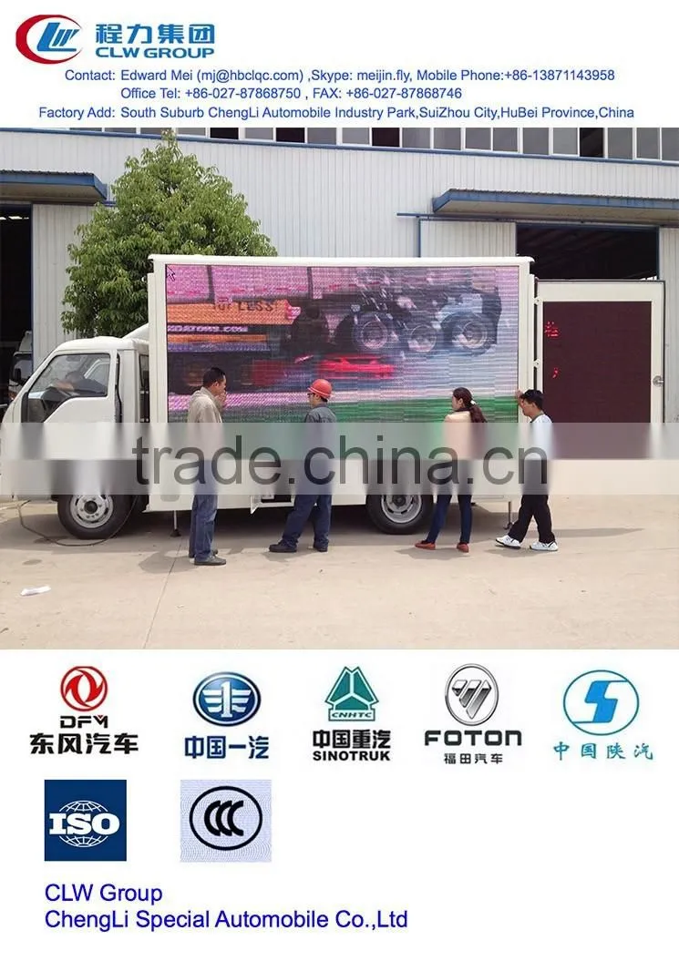 Hot sale Led advertising truck, sealed garbage truck
