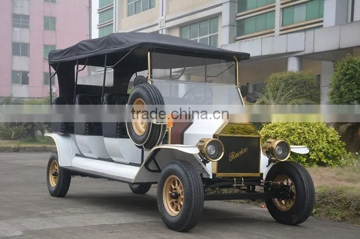 Deft design hot selling retro car 8 seater golf cart
