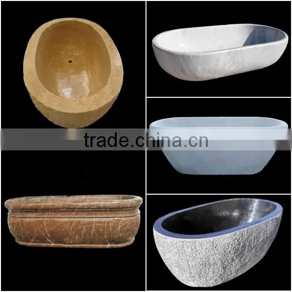Carved Natural Stone Bathtub for Sale