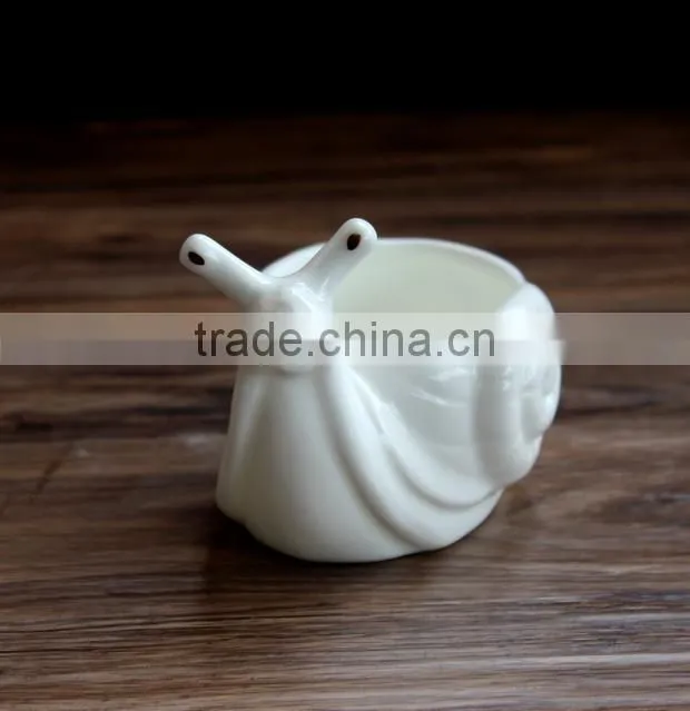 New style creative cute animal shape ceramic flower pots for succulents with hole