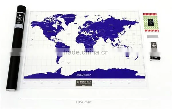 CT-543 Popular waterproof LED bright flashlight world Star Map travel light world map