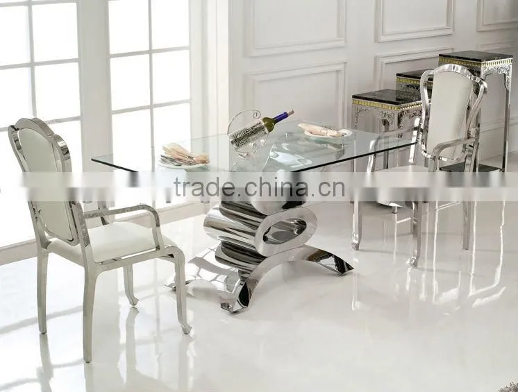 TH346-1 Big size metal wedding dining table
