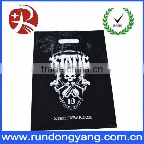 printing custom red plastic carrier bag