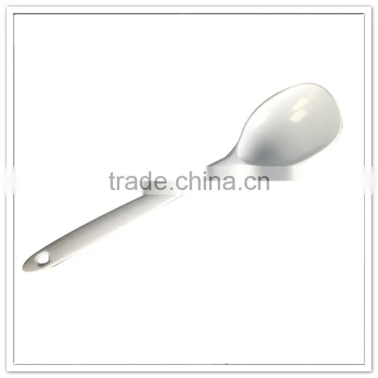 100% melamine Chef used long handle White Color Tasting Spoon