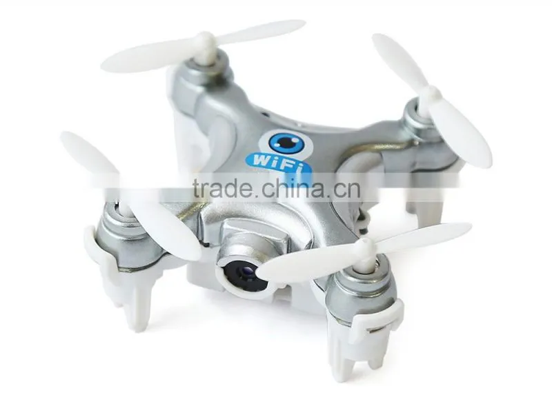 Mini Nano Quadcopter Wifi FPV 0.3MP Camera LED 3D Flip 4CH Micro Drone Cheerson CX-10W