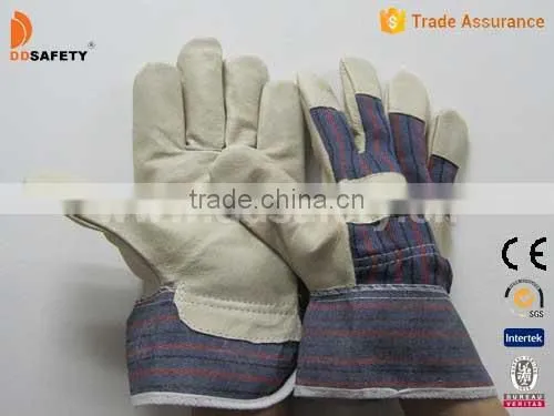 DDSAFETY Cheap Hot Sale Leather Golf Glove Safety Glove
