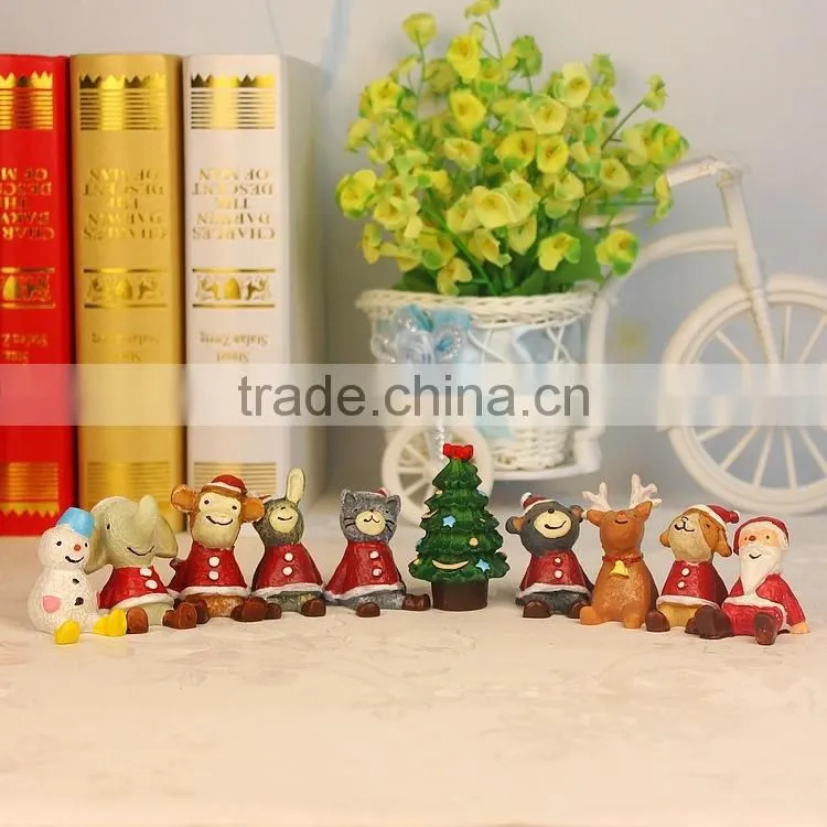Mini CUTE fashional Resin decoration ,Zakka Christmas gift look up at the sky of animal resin handicraft