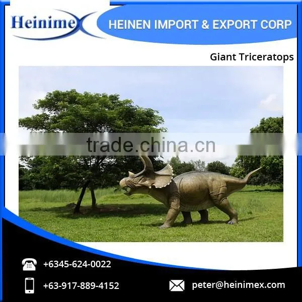 High Quality Best Simulation Jurassic Park Dinosaur Giant Triceratops Model