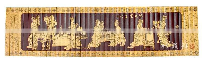 bamboo painting handicraft