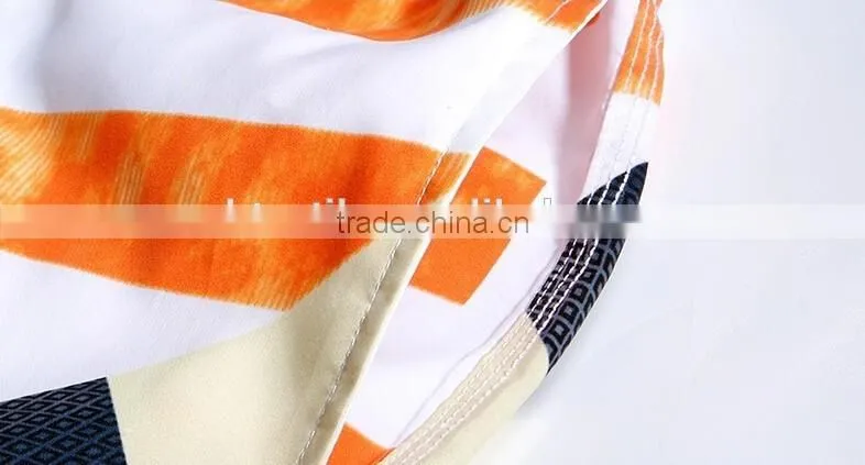 Plus size elastic band magic printed swimwear for men