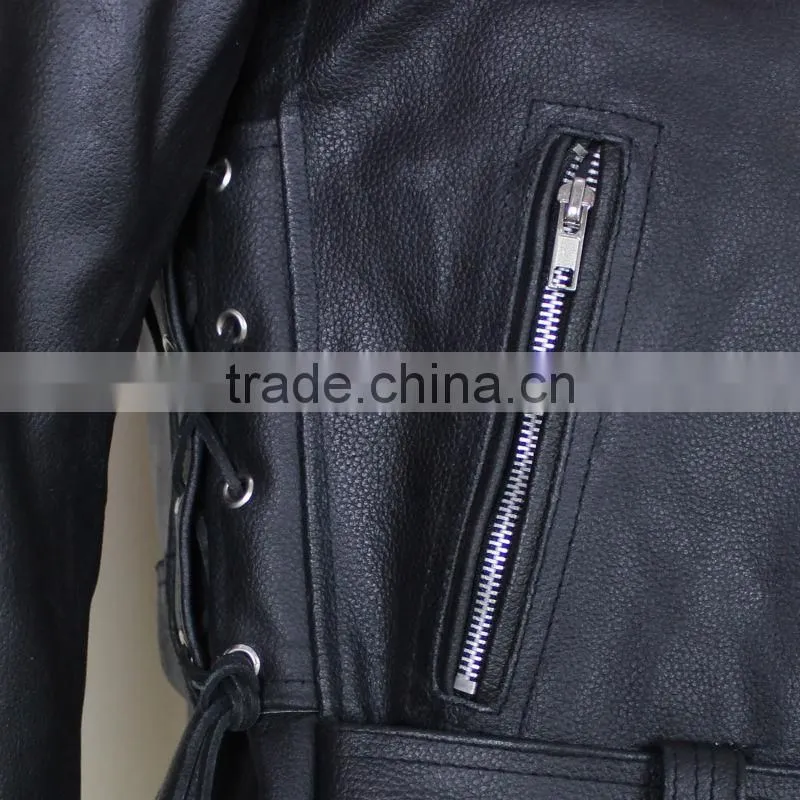 Men Leather Duster Coat