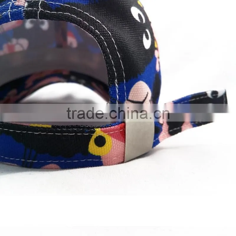 custom 100% canvas printing Led lights baseball caps and hat