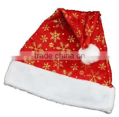 Christmas hats in stock wholesale cheap plush christmas hat