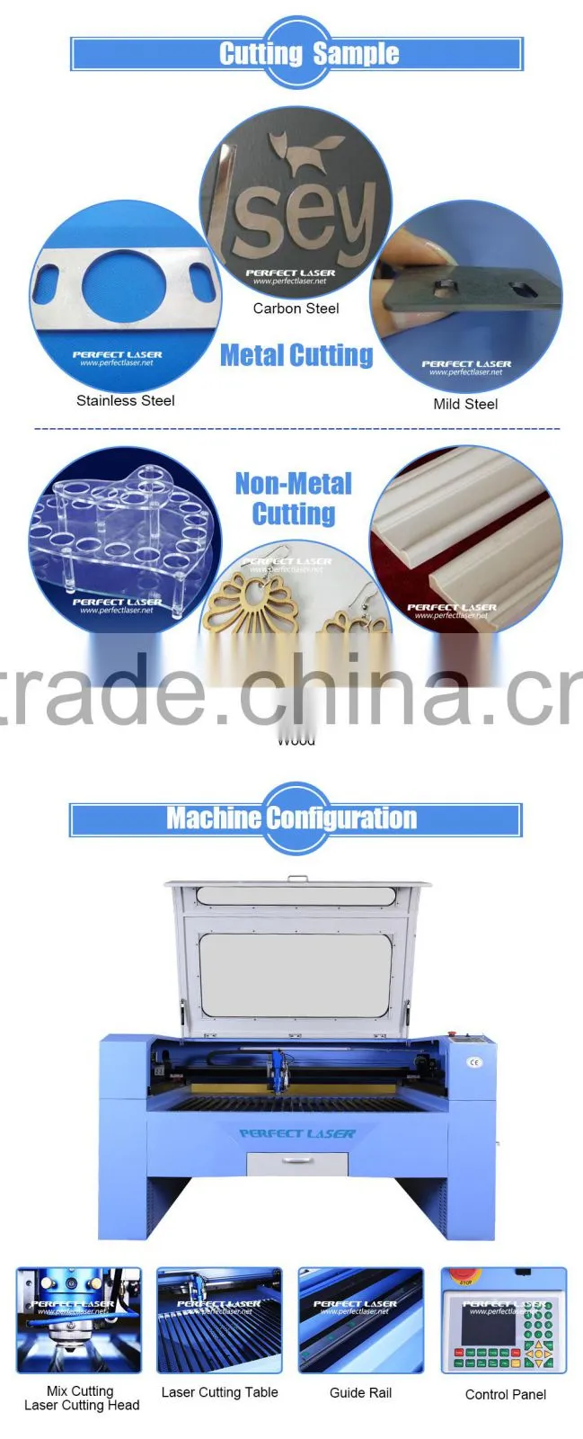 20 years factory non metal and metal laser cutting machine price