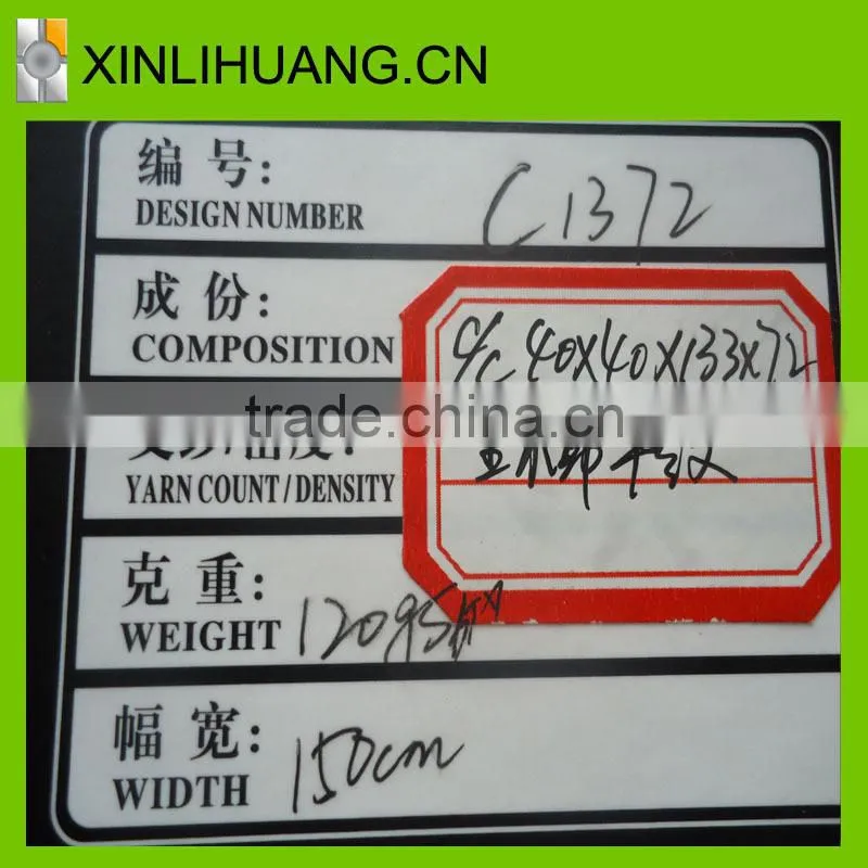 100% Cotton Fabric Poplin Cloth