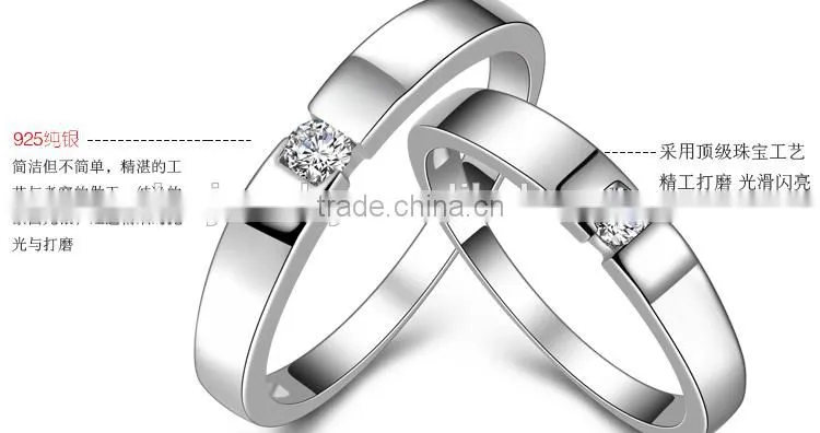 Last Fashion CZ Diamond Couple Rings