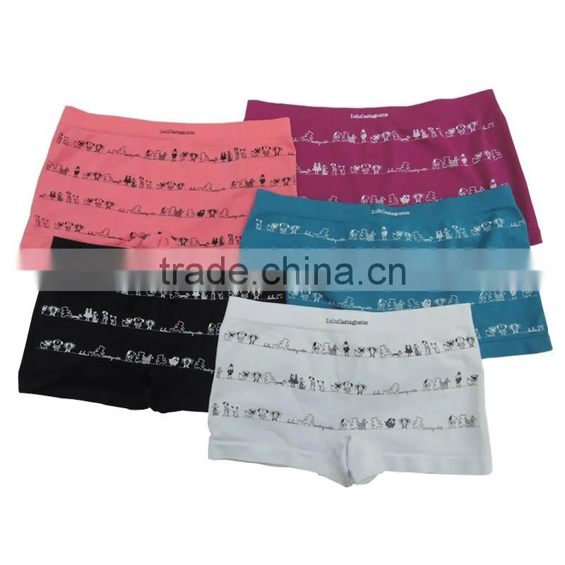 Wholesale polyamide seamless boxers shorts cute young girls' underwear