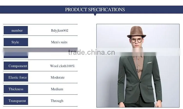 New Design Two Piece Suit Wholesale Italian Men Suits