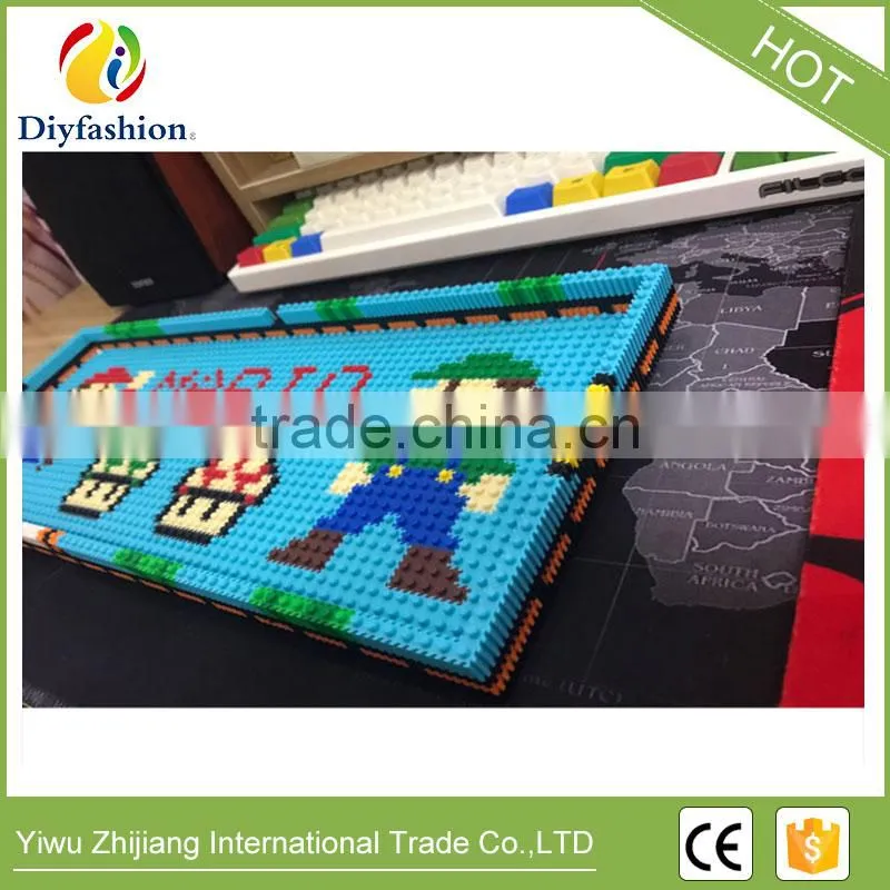 Mario mechanical keyboard mini building blocks box handmade blocks for kids