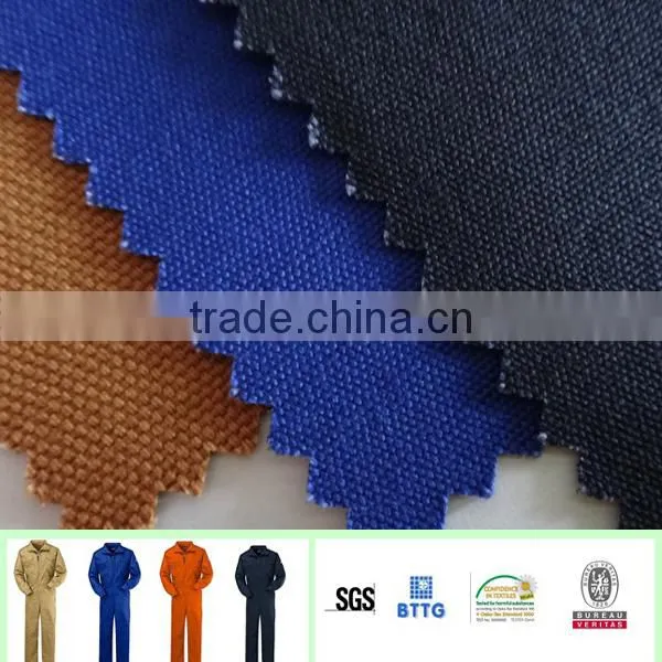 Fireproof anti-static oil water resistant anti acid cloth fabrics for lab uniform