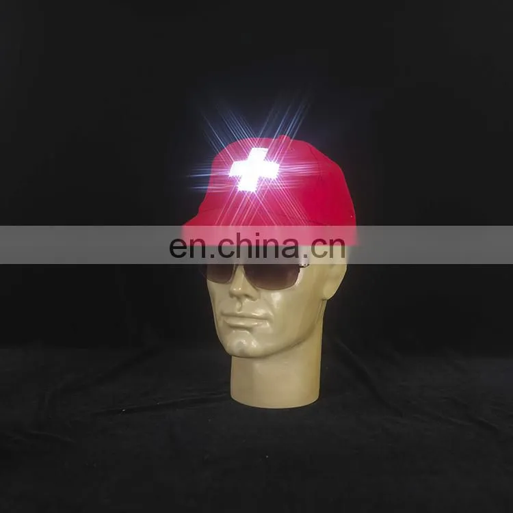 cheap unisex LED light up customize baseball hats for gifts or promotion