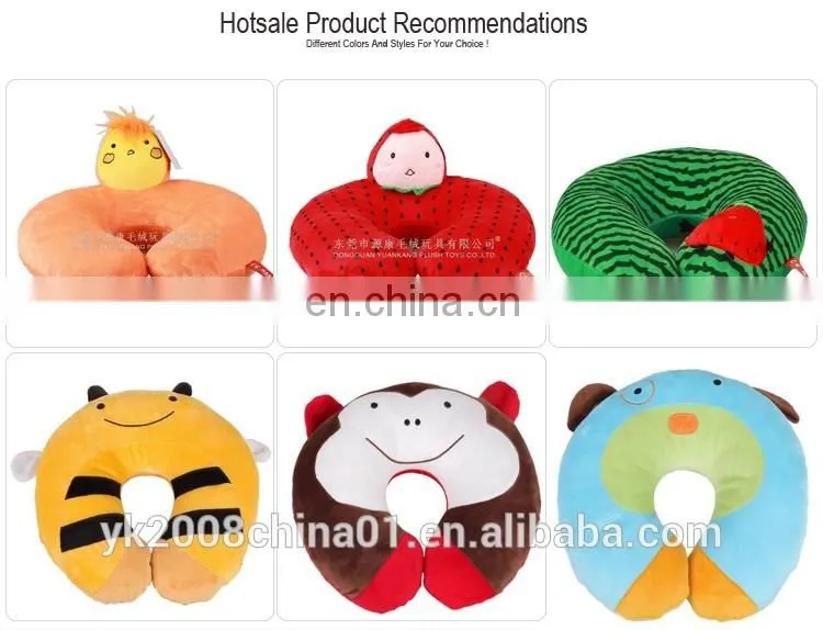 Soft fabric animal head plush baby blanket