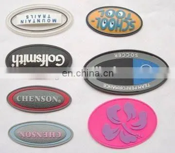 Rubber Patch-3D Transparent Rubber Label Wholesale Cheap Customized engraved Logo 3D Soft Plastic PVC Silicone Rubber Label