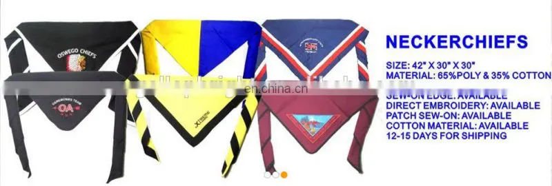 Popular colorful blank neckerchief